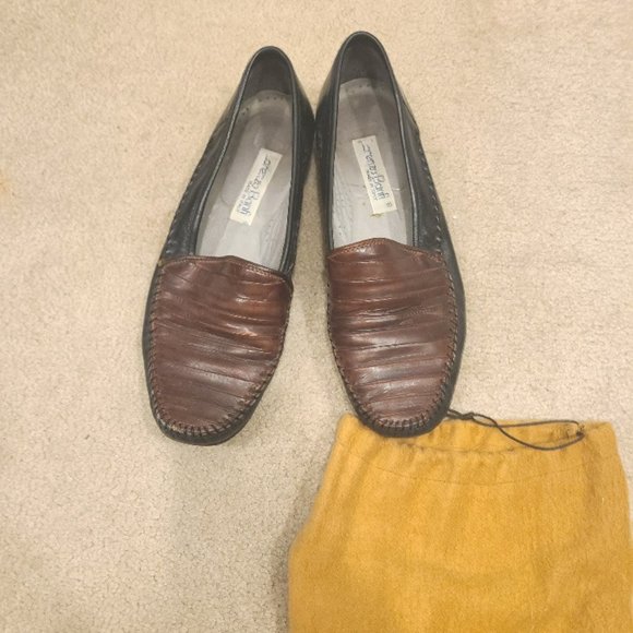 Lorenzo Banfi leather dress shoes Men's Made in Italy w/ carry bag - Picture 2 of 6